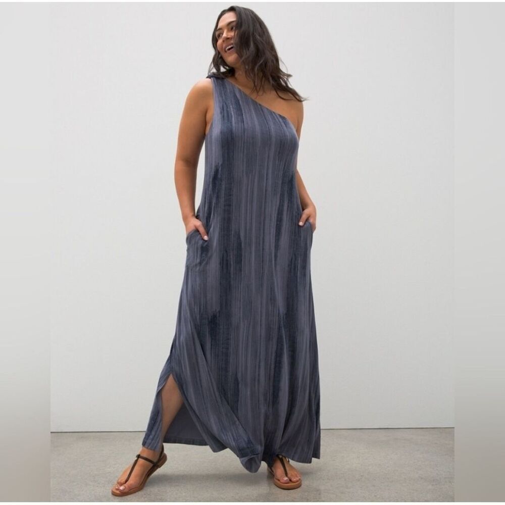 Soma soft jersey "Sloan" one-shoulder maxi dress. NWT  XL